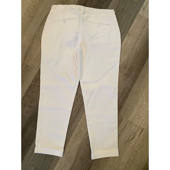 Express Cropped White Pants - Picture 2 of 3